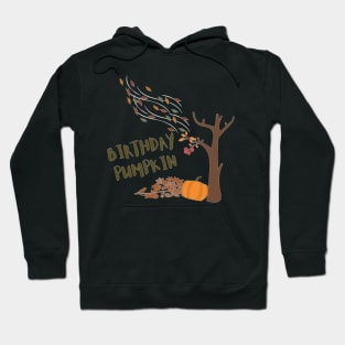 Birthday Pumpkin October Birthday Libra Scorpio Hoodie